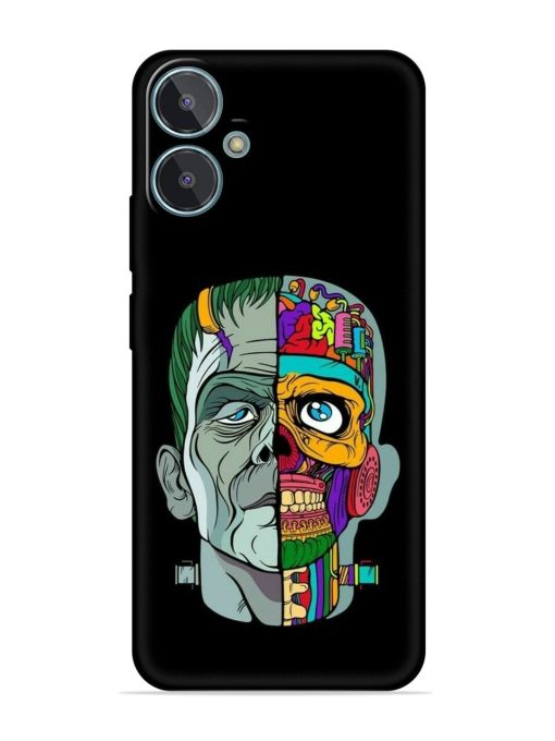 Men Vs Skull Embossed Soft Silicone Case for Lava Blaze 2 Zapvi