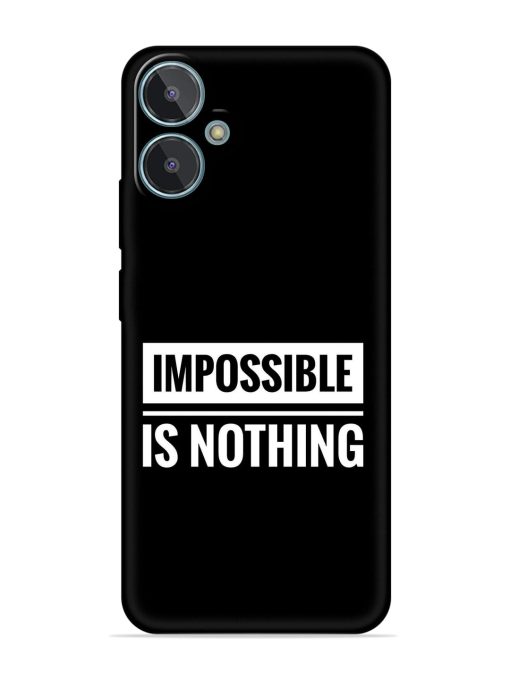 Impossible Is Nothing Embossed Soft Silicone Case for Lava Blaze 2 Zapvi