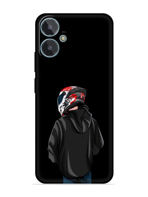 Motorcycle Rider Embossed Soft Silicone Case for Lava Blaze 2