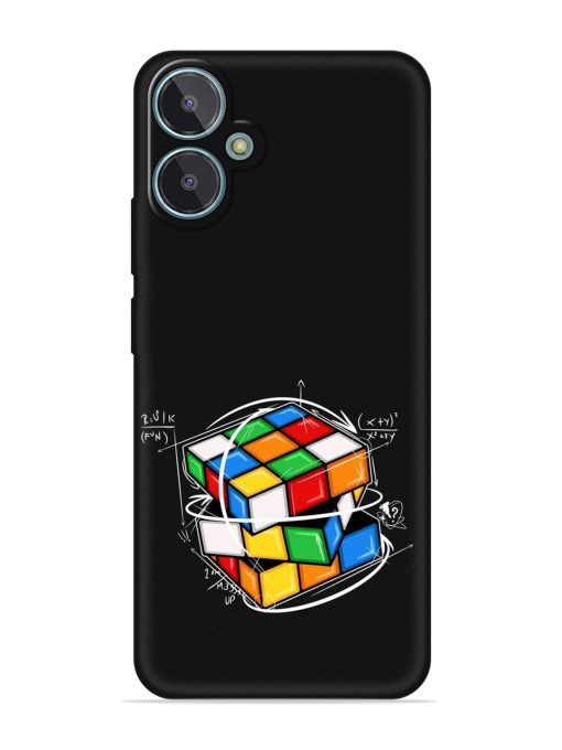 Cubik Vector Embossed Soft Silicone Case for Lava Blaze 2 Zapvi