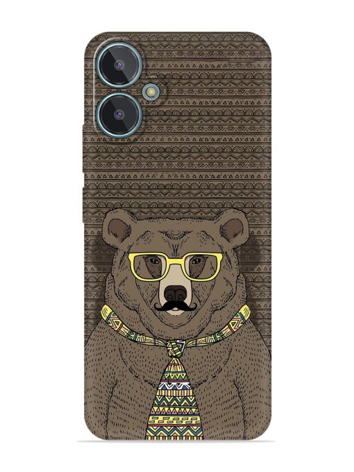 Grizzly Bear Embossed Soft Silicone Case for Lava Blaze 2