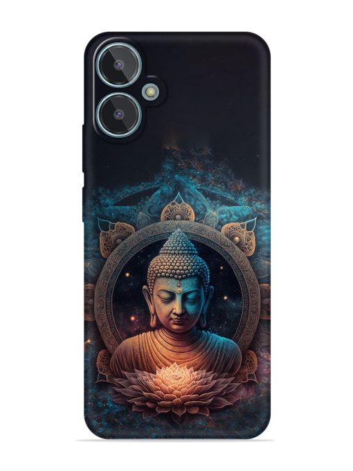 Gautam Buddha Embossed Soft Silicone Case for Lava Blaze 2