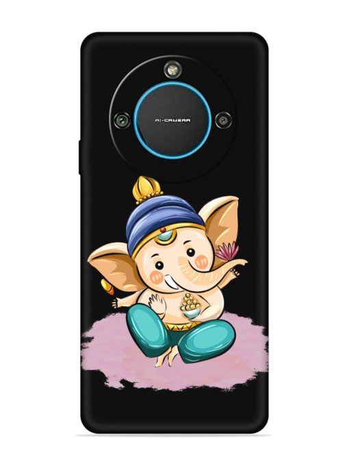 Bal Ganesh Vector Art Embossed Soft Silicone Case for Lava Blaze 2 (5G) Zapvi