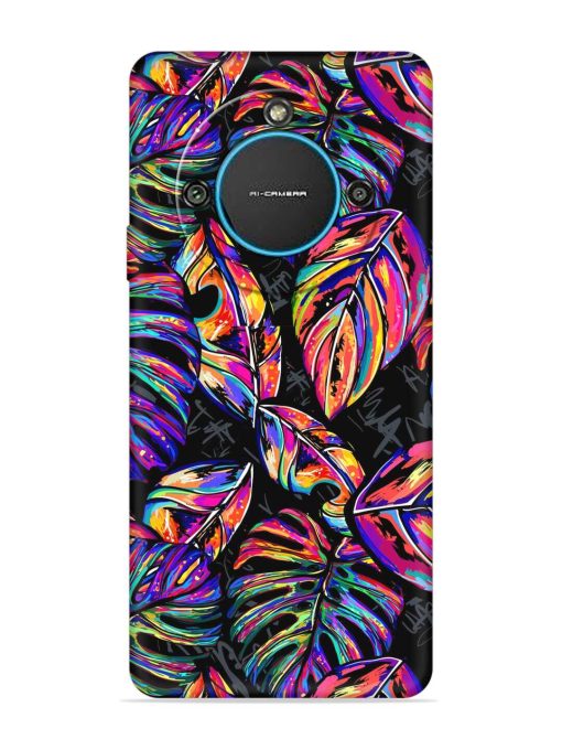 Tropical Seamless Vector Embossed Soft Silicone Case for Lava Blaze 2 (5G) Zapvi