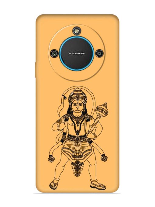 Indian God Hanuman Embossed Soft Silicone Case for Lava Blaze 2 (5G) Zapvi