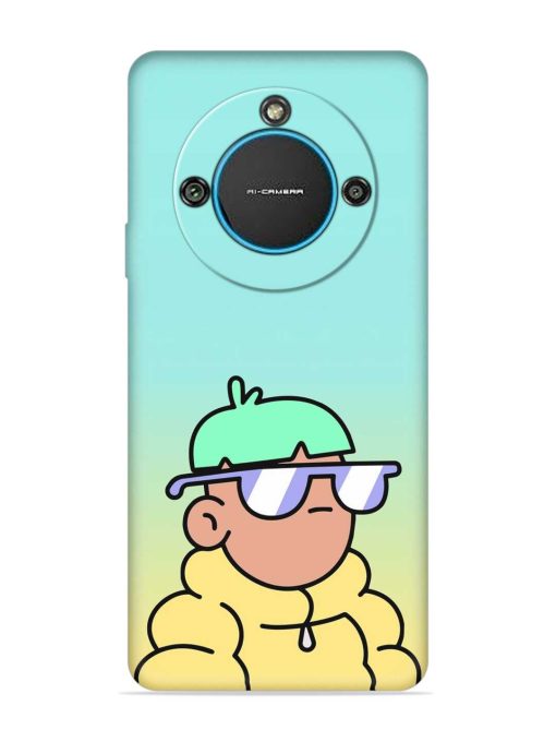 Doodles Cool Character Embossed Soft Silicone Case for Lava Blaze 2 (5G) Zapvi