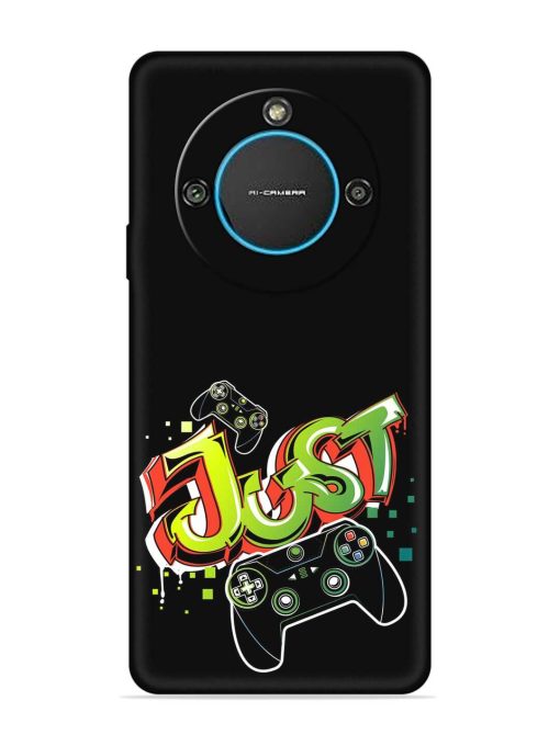 Graffiti Gamepad Illustration Embossed Soft Silicone Case for Lava Blaze 2 (5G)