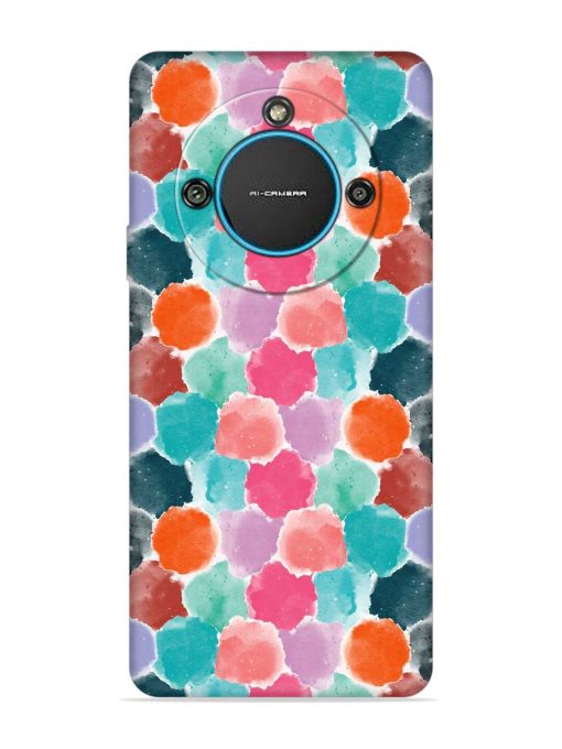 Colorful Seamless Pattern Embossed Soft Silicone Case for Lava Blaze 2 (5G) Zapvi