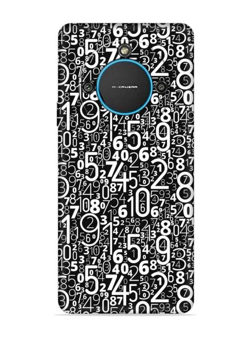 Many Numbers Different Embossed Soft Silicone Case for Lava Blaze 2 (5G) Zapvi