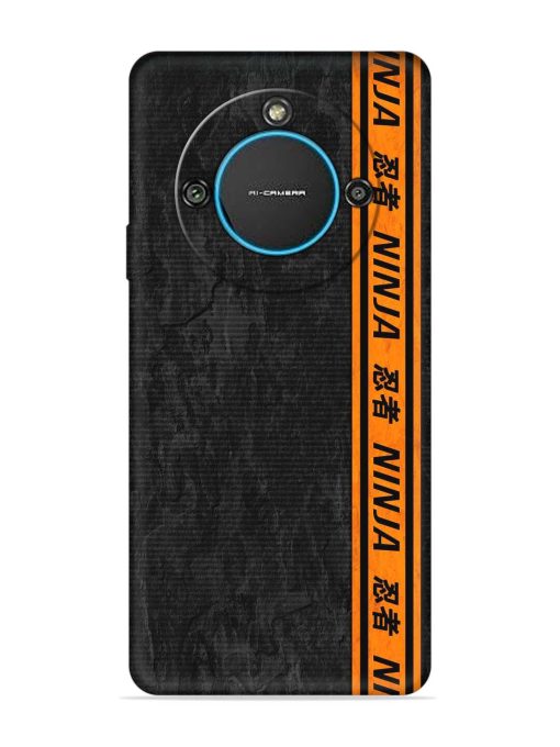 Ninja Srtips Embossed Soft Silicone Case for Lava Blaze 2 (5G) Zapvi