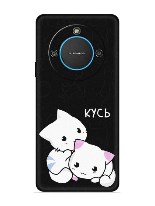 Kycb Cat Embossed Soft Silicone Case for Lava Blaze 2 (5G) Zapvi