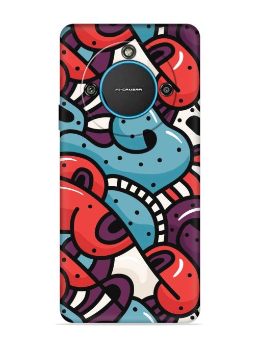 Seamless Backdrop Colorful Embossed Soft Silicone Case for Lava Blaze 2 (5G) Zapvi