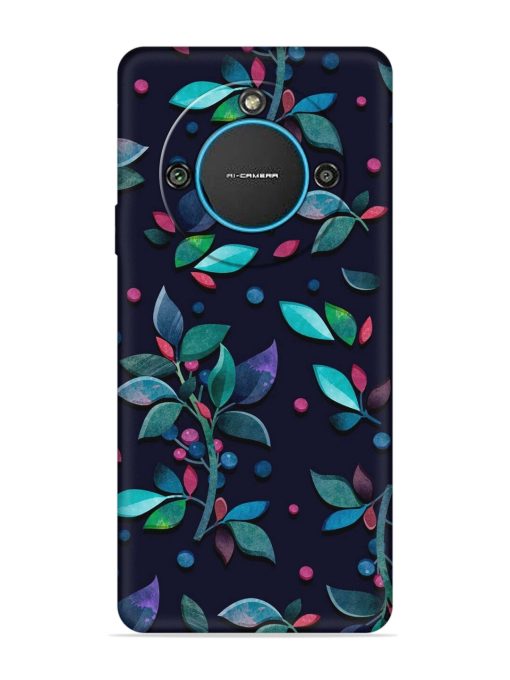 Decorative Watercolor Flower Embossed Soft Silicone Case for Lava Blaze 2 (5G)