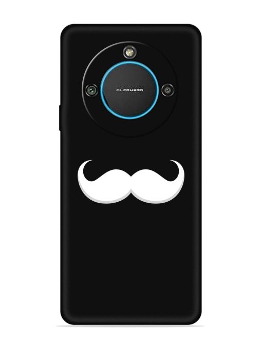 Mustache Vector Embossed Soft Silicone Case for Lava Blaze 2 (5G) Zapvi