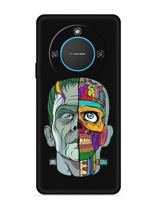 Men Vs Skull Embossed Soft Silicone Case for Lava Blaze 2 (5G)