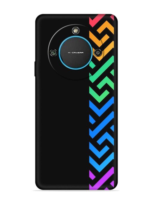 Colorshape Stripes Embossed Soft Silicone Case for Lava Blaze 2 (5G) Zapvi