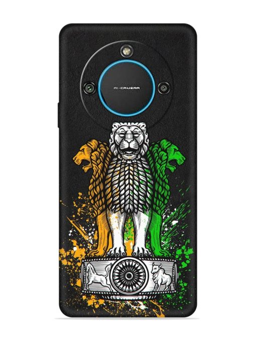 Pillars Of Ashoka Embossed Soft Silicone Case for Lava Blaze 2 (5G) Zapvi