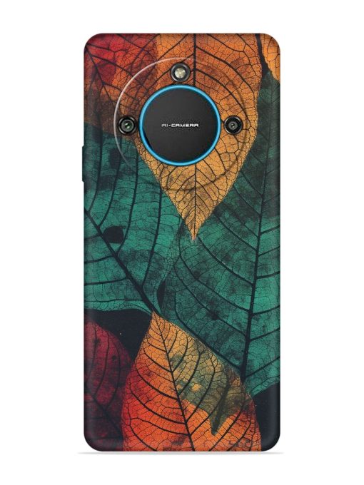 Leaves Artwork Embossed Soft Silicone Case for Lava Blaze 2 (5G) Zapvi