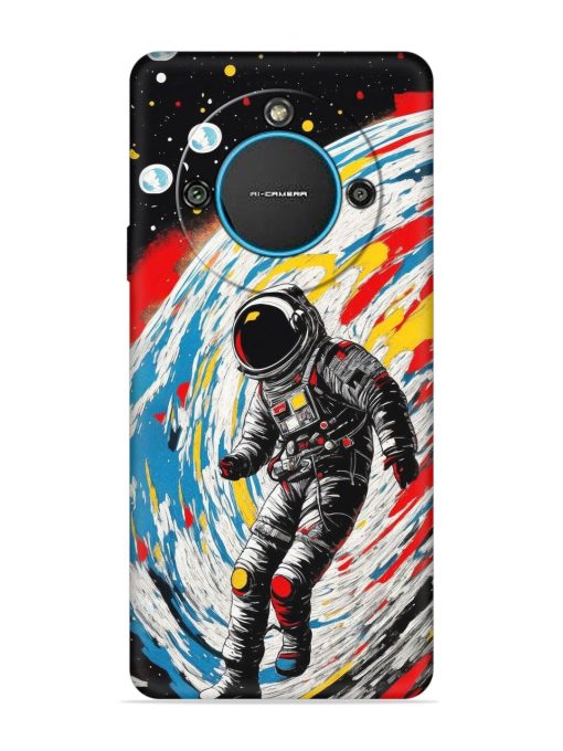 Astronaut Art Embossed Soft Silicone Case for Lava Blaze 2 (5G) Zapvi