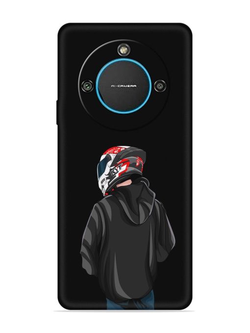 Motorcycle Rider Embossed Soft Silicone Case for Lava Blaze 2 (5G) Zapvi