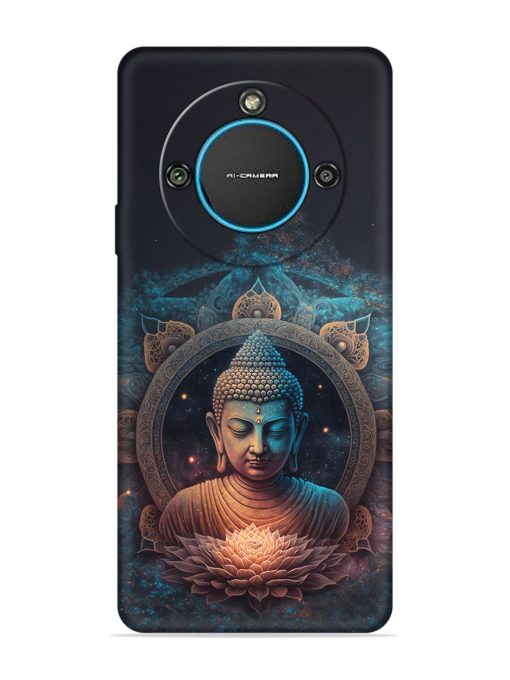 Gautam Buddha Embossed Soft Silicone Case for Lava Blaze 2 (5G)