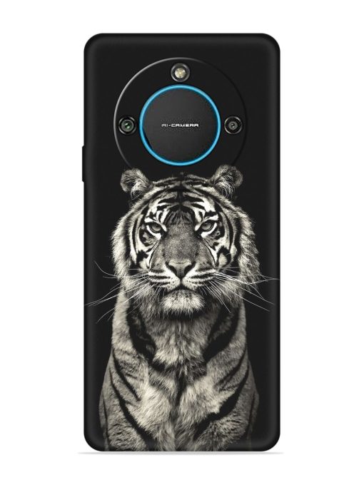 Tiger Art Embossed Soft Silicone Case for Lava Blaze 2 (5G)