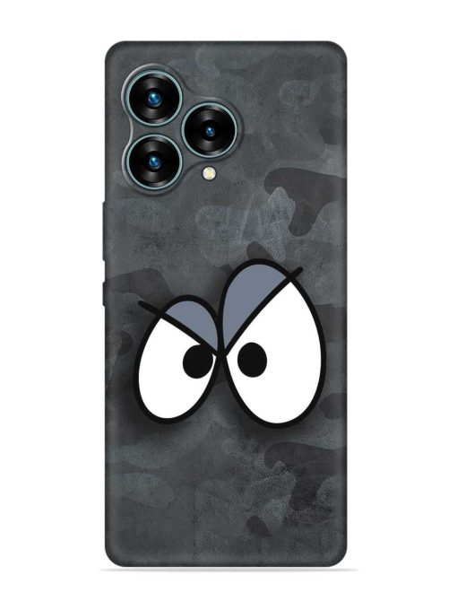 Big Eyes Night Mode Embossed Soft Silicone Case for Lava Blaze Curve (5G) Zapvi