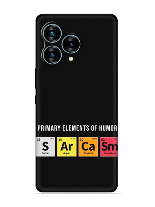 Primary Elements Humor Embossed Soft Silicone Case for Lava Blaze Curve (5G) Zapvi