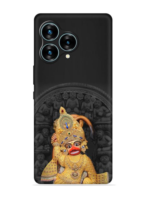 Indian Gold Hanuman Embossed Soft Silicone Case for Lava Blaze Curve (5G) Zapvi