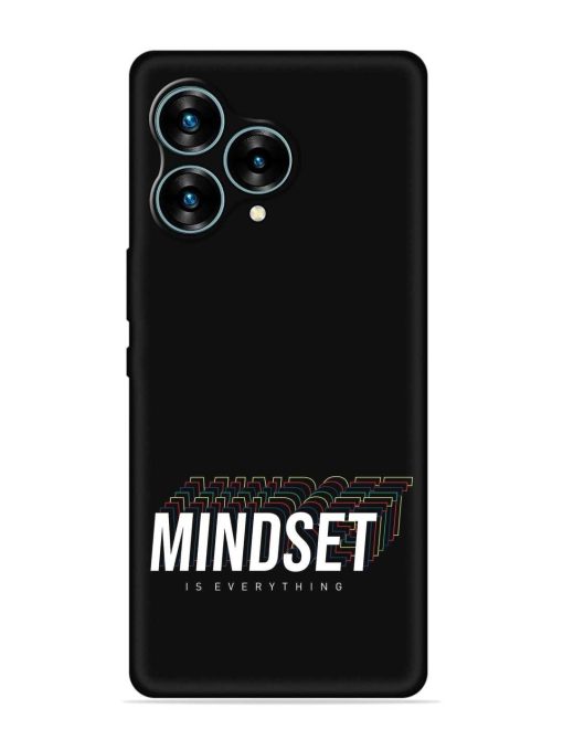 Mindset Everything Slogan Embossed Soft Silicone Case for Lava Blaze Curve (5G) Zapvi