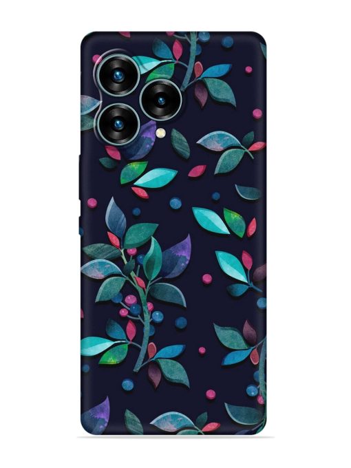 Decorative Watercolor Flower Embossed Soft Silicone Case for Lava Blaze Curve (5G) Zapvi