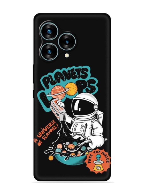 Planets Loop Embossed Soft Silicone Case for Lava Blaze Curve (5G) Zapvi