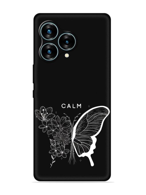 Calm Embossed Soft Silicone Case for Lava Blaze Curve (5G) Zapvi