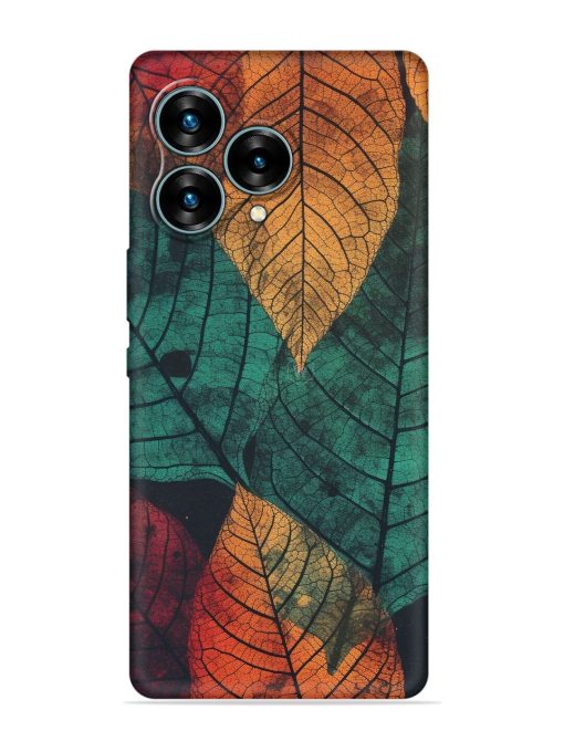 Leaves Artwork Embossed Soft Silicone Case for Lava Blaze Curve (5G) Zapvi