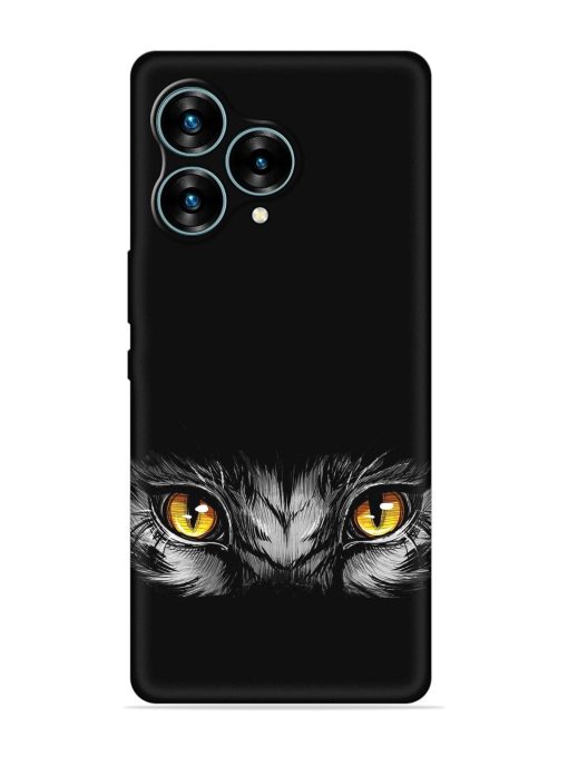 Scary Eye Embossed Soft Silicone Case for Lava Blaze Curve (5G) Zapvi