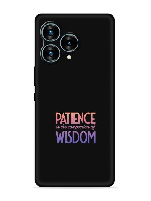 Patience Is The Embossed Soft Silicone Case for Lava Blaze Curve (5G) Zapvi