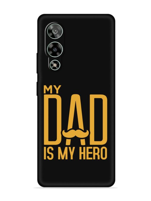 My Dad Is My Hero Embossed Soft Silicone Case for Lava Storm (5G) Zapvi