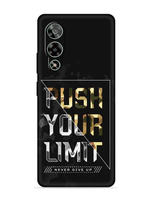 Push Your Limits Embossed Soft Silicone Case for Lava Storm (5G) Zapvi