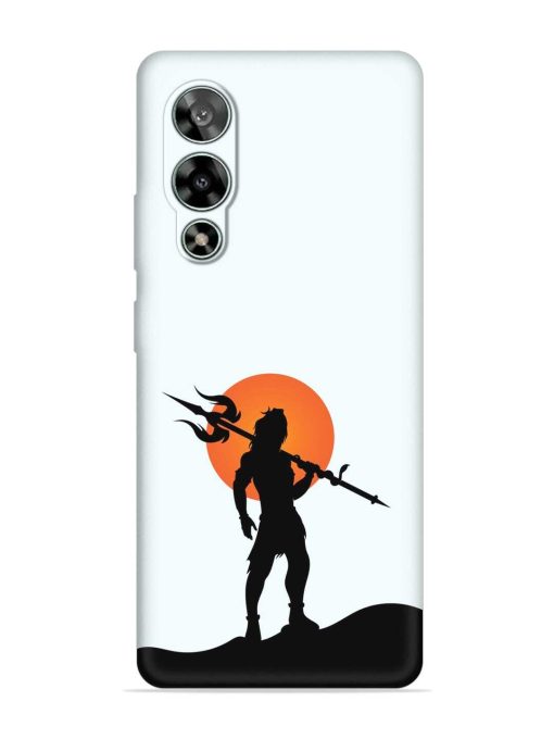 Lord Mahadev Trendy Embossed Soft Silicone Case for Lava Storm (5G) Zapvi