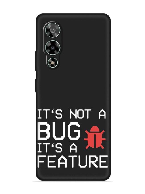 Not Bug Feature Embossed Soft Silicone Case for Lava Storm (5G) Zapvi