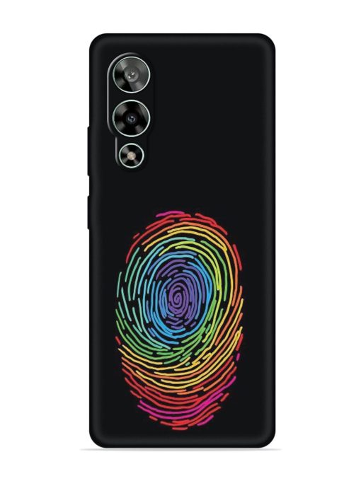 Fingerprint Of Thumb Art Embossed Soft Silicone Case for Lava Storm (5G) Zapvi