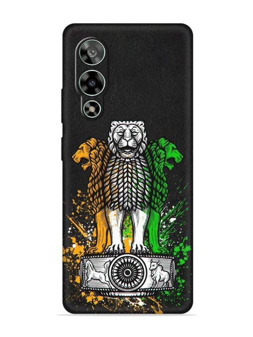 Pillars Of Ashoka Embossed Soft Silicone Case for Lava Storm (5G) Zapvi