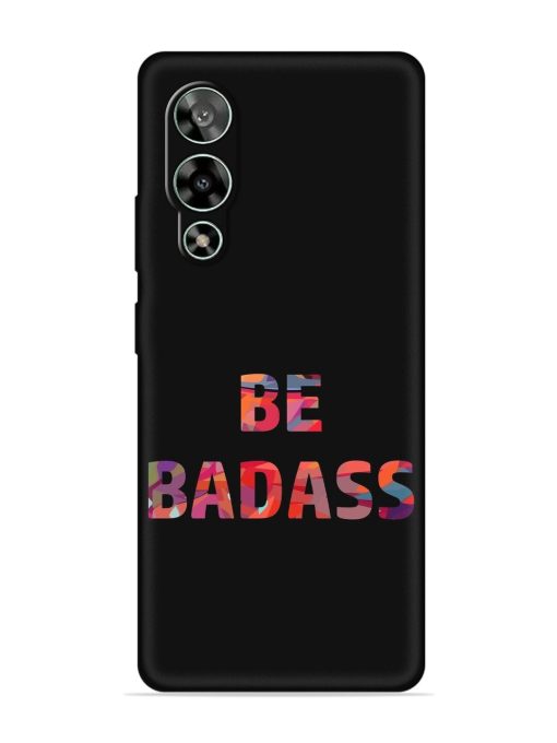 Be Badass Embossed Soft Silicone Case for Lava Storm (5G)