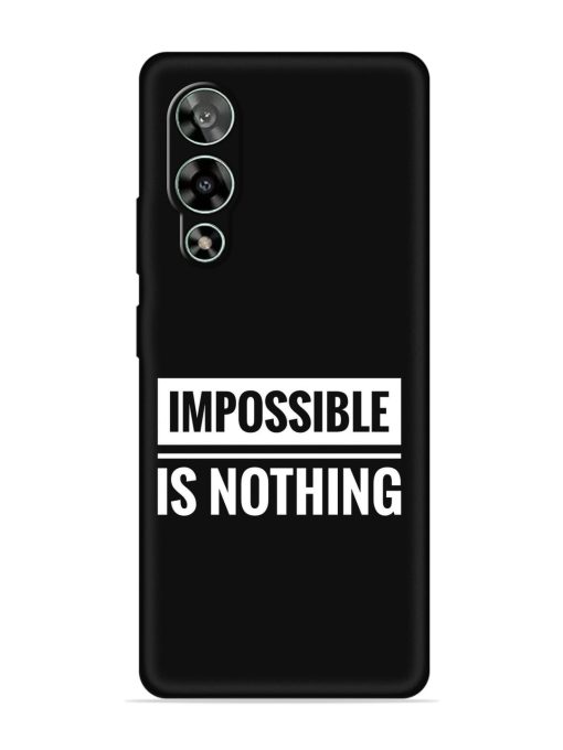 Impossible Is Nothing Embossed Soft Silicone Case for Lava Storm (5G) Zapvi