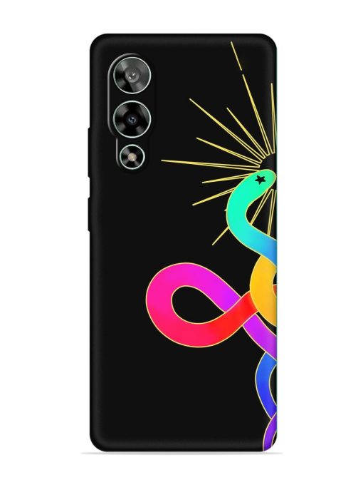 Art Geometric Abstraction Embossed Soft Silicone Case for Lava Storm (5G) Zapvi