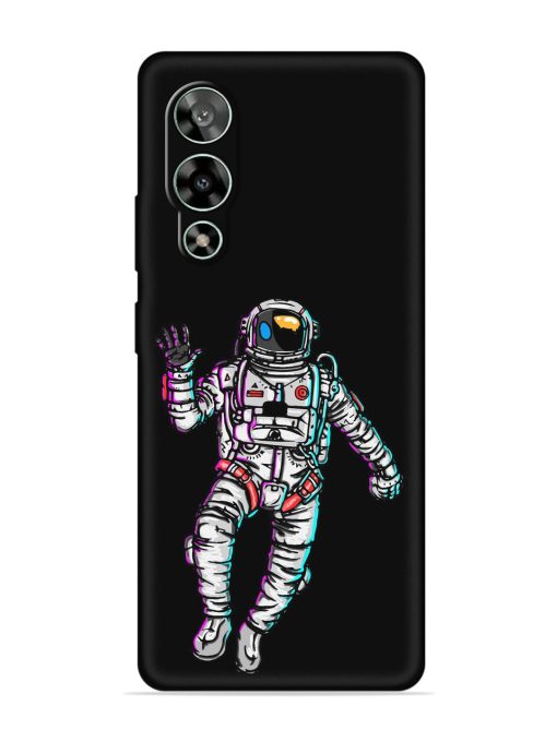 Spaceman Embossed Soft Silicone Case for Lava Storm (5G) Zapvi