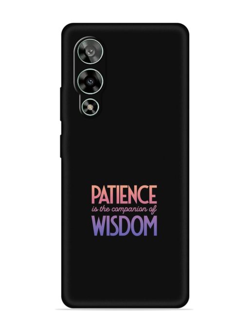 Patience Is The Embossed Soft Silicone Case for Lava Storm (5G) Zapvi