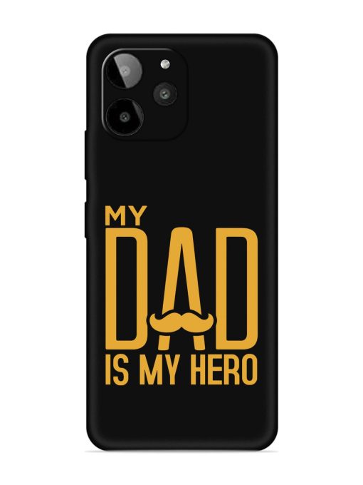 My Dad Is My Hero Embossed Soft Silicone Case for Lava Yuva 2 Pro Zapvi