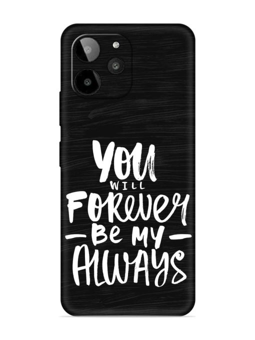 You Will Forever Embossed Soft Silicone Case for Lava Yuva 2 Pro Zapvi