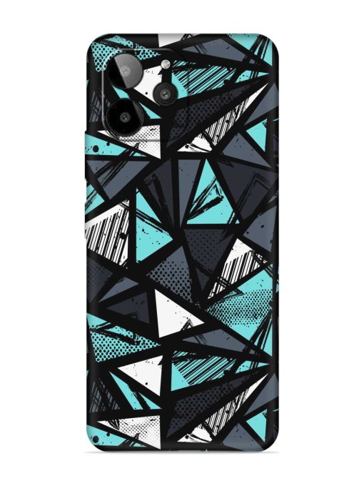 Abstract Seamless Embossed Soft Silicone Case for Lava Yuva 2 Pro Zapvi